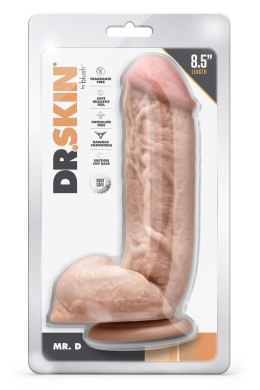 Realistyczne Dildo 21,5 cm - DR. SKIN MR. D 8.5 INCH DILDO WITH BALLS BEIGE Blush