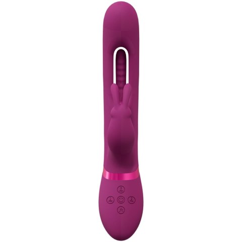 Wibrator Królik - Mika - Triple Rabbit with G-Spot Flapping - Pink