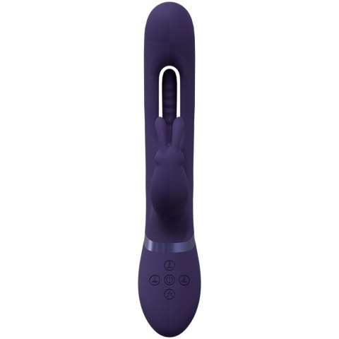 Wibrator Królik - Mika - Triple Rabbit with G-Spot Flapping - Purple