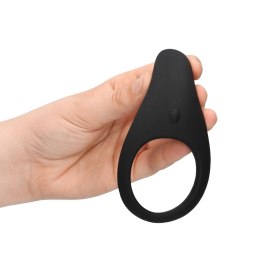 Wibrujacy pierścień erekcyjny - Pointed Vibrating Cock Ring - Licorice Black Loveline