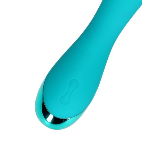 Wibrator punktu G - Smooth Silicone G-Spot Vibrator - Teal Blue Loveline