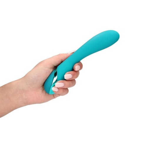 Wibrator punktu G - Smooth Silicone G-Spot Vibrator - Teal Blue Loveline