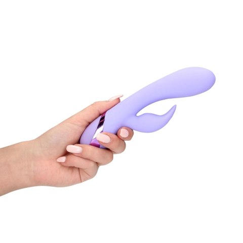 Wibrator Królik - Smooth Silicone Rabbit Vibrator - Digital Lavender Loveline