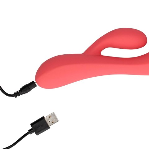 Wibrator Królik - Smooth Ultra Soft Silicone Rabbit Vibrator - Astro Dust Loveline