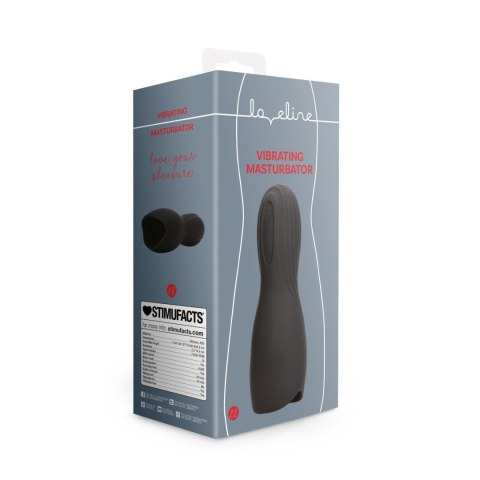 Wibrujący masturbator - Vibrating Masturbator Sleeve - Licorice Black Loveline