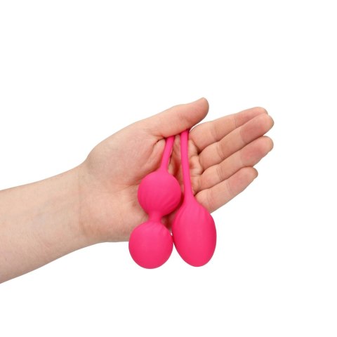 Kulki do treningu mięsni Kegla - 2 Piece Thumping Kegel Ball Set - Wild Strawberry Loveline