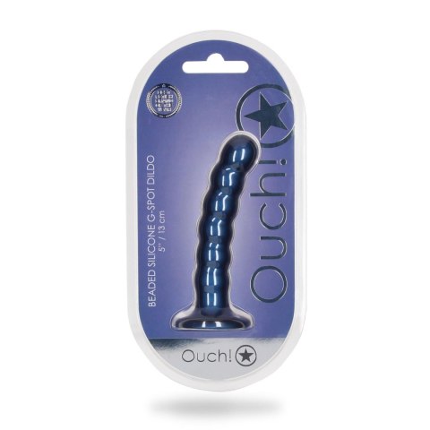 Dildo 13 cm - Beaded Silicone G-Spot Dildo - 5'' / 13 cm Ouch!