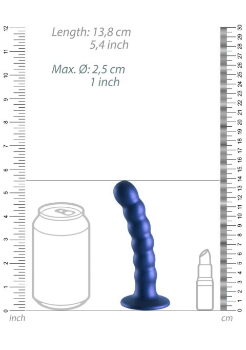 Dildo 13 cm - Beaded Silicone G-Spot Dildo - 5'' / 13 cm Ouch!