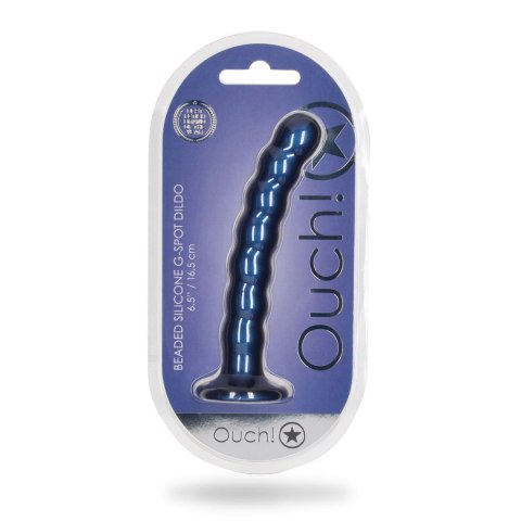 Dildo 17 cm - Beaded Silicone G-Spot Dildo - 6,5'' / 16,5 cm Ouch!