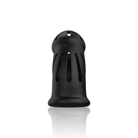 Silikonowa klatka - Model 27 - Ultra Soft Silicone Chastity Cage - Black ManCage