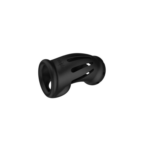 Silikonowa klatka - Model 27 - Ultra Soft Silicone Chastity Cage - Black ManCage