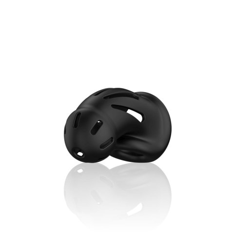 Silikonowa klatka - Model 27 - Ultra Soft Silicone Chastity Cage - Black ManCage