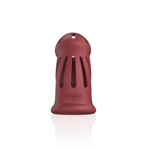 Silikonowa klatka - Model 28 - Ultra Soft Silicone Chastity Cage - Red ManCage