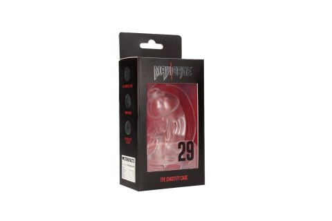 Silikonowa klatka - Model 29 - TPE Chastity Cage - Transparent ManCage