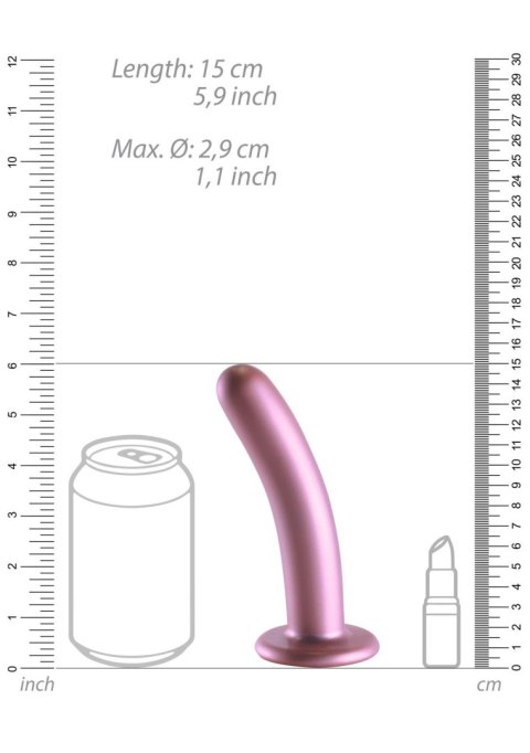 Dildo 14,5 cm - Smooth Silicone G-Spot Dildo - 6'' / 14,5 cm Ouch!