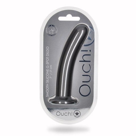 Dildo 17 cm - Smooth Silicone G-Spot Dildo - 7'' / 17 cm Ouch!