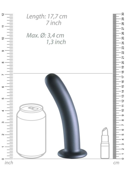 Dildo 17 cm - Smooth Silicone G-Spot Dildo - 7'' / 17 cm Ouch!