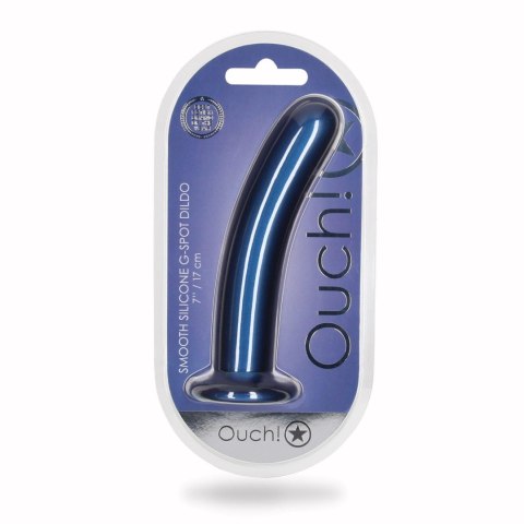 Dildo 17 cm - Smooth Silicone G-Spot Dildo - 7'' / 17 cm Ouch!