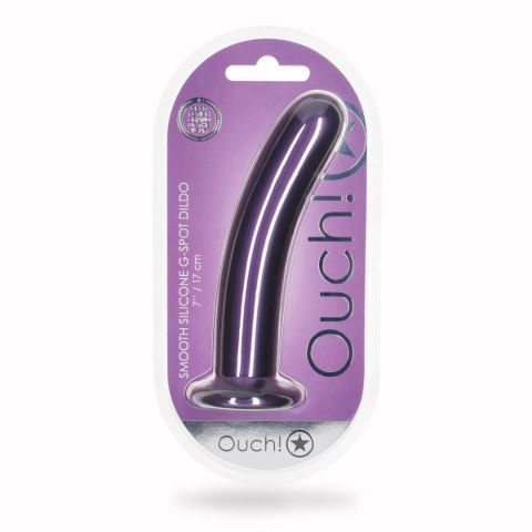 Dildo 17 cm - Smooth Silicone G-Spot Dildo - 7'' / 17 cm Ouch!