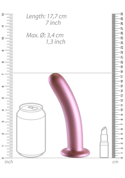 Dildo 17 cm - Smooth Silicone G-Spot Dildo - 7'' / 17 cm Ouch!