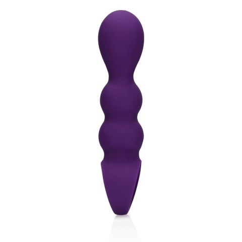 Wibrujacy korek analny - Teardrop Shaped Anal Vibrator - Clear Purple Loveline