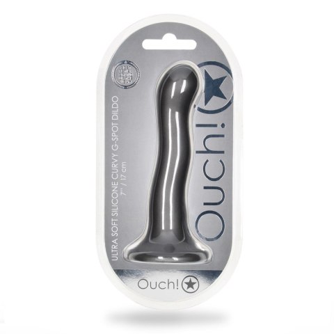 Dildo 17 cm - Ultra Soft Silicone Curvy G-Spot Dildo - 7'' / 17 cm Ouch!