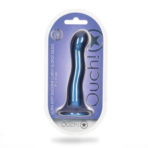 Dildo 17 cm - Ultra Soft Silicone Curvy G-Spot Dildo - 7'' / 17 cm Ouch!