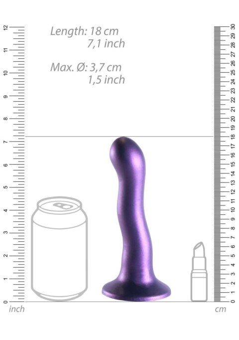 Dildo 17 cm - Ultra Soft Silicone Curvy G-Spot Dildo - 7'' / 17 cm Ouch!