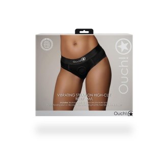 Wibrujące majtki typu Strap-on - Vibrating Strap-on High-cut Brief - M/L Ouch!