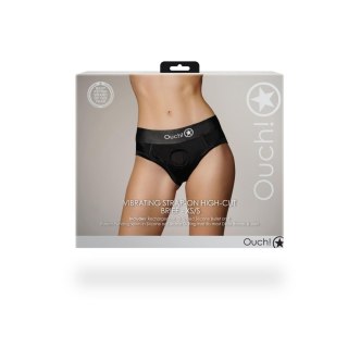 Wibrujące majtki typu Strap-on - Vibrating Strap-on High-cut Brief - XS/S Ouch!