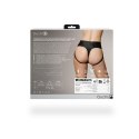 Wibrujące stringi typu Strap-on - Vibrating Strap-on Thong with Removable Rear Straps - XS/S Ouch!