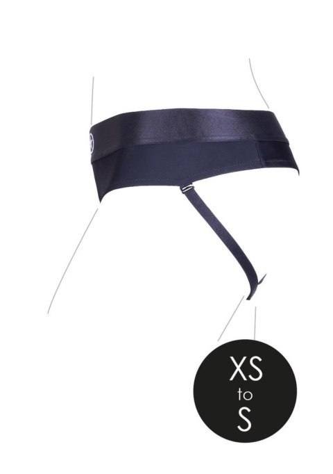 Wibrujące stringi typu Strap-on - Vibrating Strap-on Thong with Removable Rear Straps - XS/S Ouch!