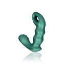 Beaded Vibrating Prostate Massager with Remote Control - Metallic Green Ouch!