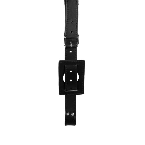 Pas do krępowania z uchwytem na Masażer - Belt with Vibrator Holder - Black Ouch!