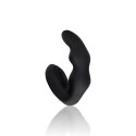 Bent Vibrating Prostate Massager with Remote Control - Black Ouch!