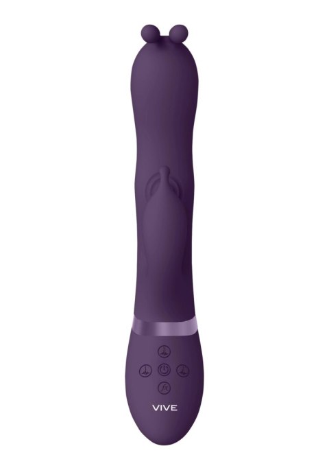 Wibrator Królik - Gada - Vibrating Bunny Ear G-Spot Rabbit with Pulse Wave Shaft Vive