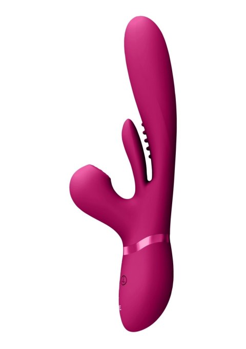 Wibrator - Kura - Thrusting G-Spot Vibrator with Flapping Tongue and Pulse Wave Stimulator Vive