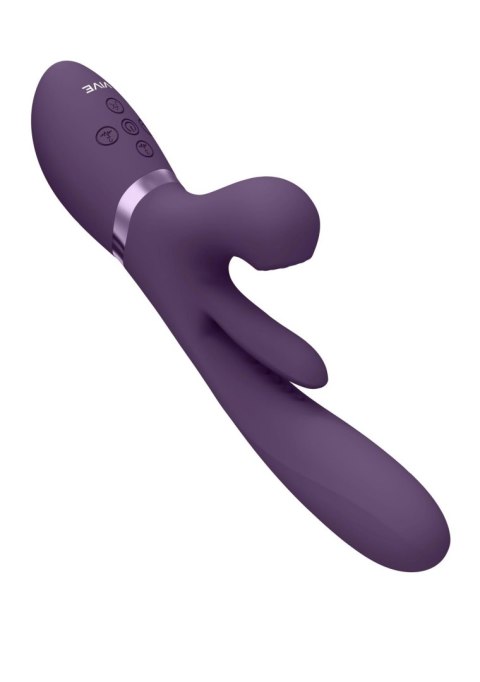 Wibrator - Kura - Thrusting G-Spot Vibrator with Flapping Tongue and Pulse Wave Stimulator Vive