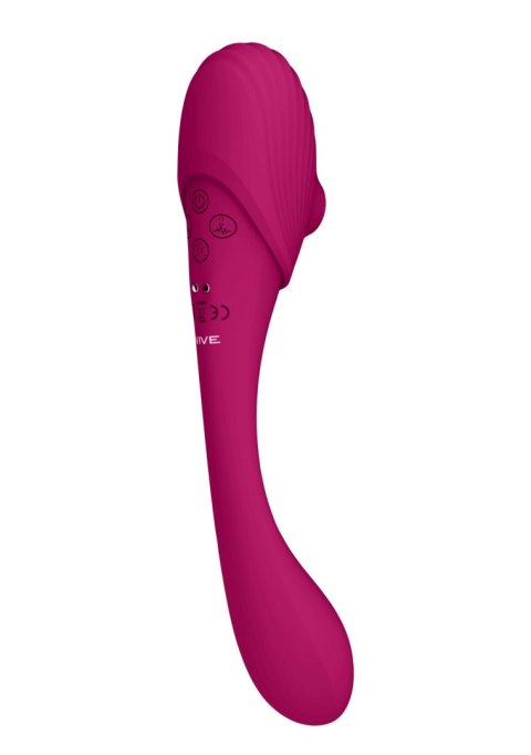 Stymulator punktu G i łechtaczki - Mirai - Double Ended Pulse Wave & Air Wave Bendable Vibrator Vive