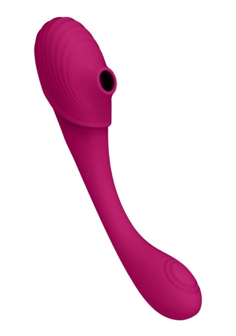 Stymulator punktu G i łechtaczki - Mirai - Double Ended Pulse Wave & Air Wave Bendable Vibrator Vive