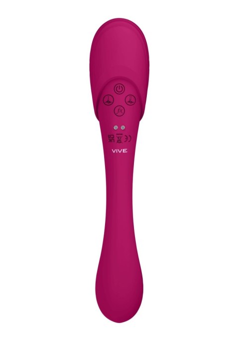 Stymulator punktu G i łechtaczki - Mirai - Double Ended Pulse Wave & Air Wave Bendable Vibrator Vive