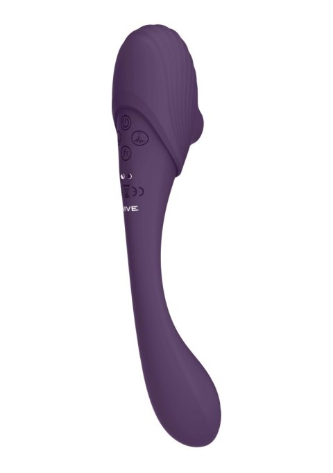 Stymulator punktu g i łechtaczki - Mirai - Double Ended Pulse Wave & Air Wave Bendable Vibrator Vive