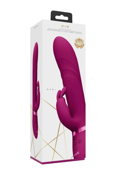 Wibrator Królik - Nari - Vibrating and Rotating Beads, G-Spot Rabbit Vive