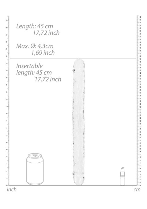 Podwójne dildo - Realistic Double Dong - 18'' / 45 cm RealRock