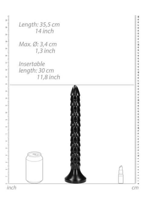 Dildo analne, Wąż 30 cm - Scaled Anal Snake - 12''/ 30 cm Ouch!