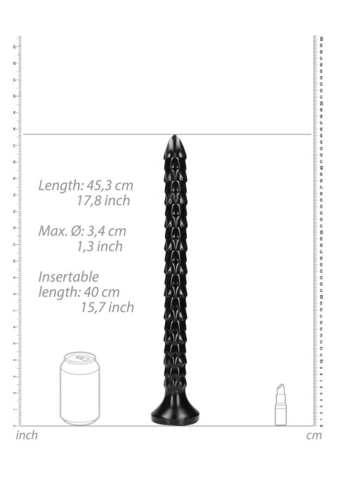 Dildo analne, Wąż 40 cm - Scaled Anal Snake - 16''/ 40 cm Ouch!