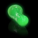 Świecące dildo - Slim Realistic Dildo with Suction Cup - Glow in the Dark - 6'' / 15,5 cm RealRock