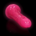 Świecące dildo - Slim Realistic Dildo with Suction Cup - Glow in the Dark - 8'' / 20 cm RealRock