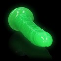 Świecące dildo - Slim Realistic Dildo with Suction Cup - Glow in the Dark - 9'' / 22,5 cm RealRock