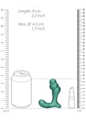 Stacked Vibrating Prostate Massager with Remote Control - Metallic Green Ouch!